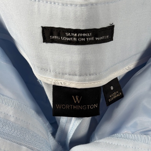 Worthington dress pants womens slim ankle sits on the lower waist blue - Picture 6 of 15
